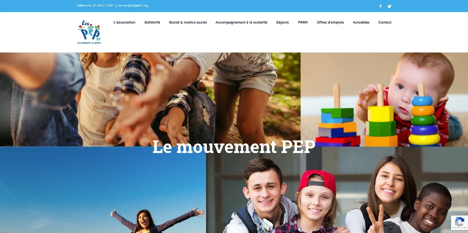 Création de site internet et référencement SEO pour ADPEP91 par Sarthewebconsulting
