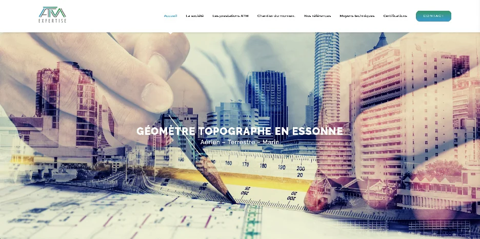 Création de site internet et référencement SEO pour ATM Expertise par Sarthewebconsulting