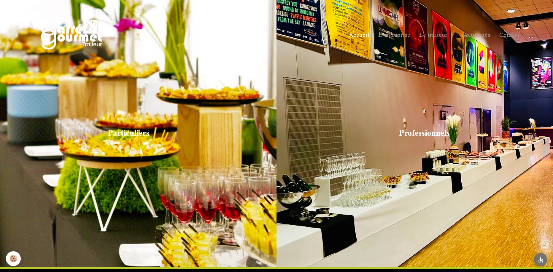 Création de site internet pour Carré Gourmet Traiteur par Sarthewebconsulting