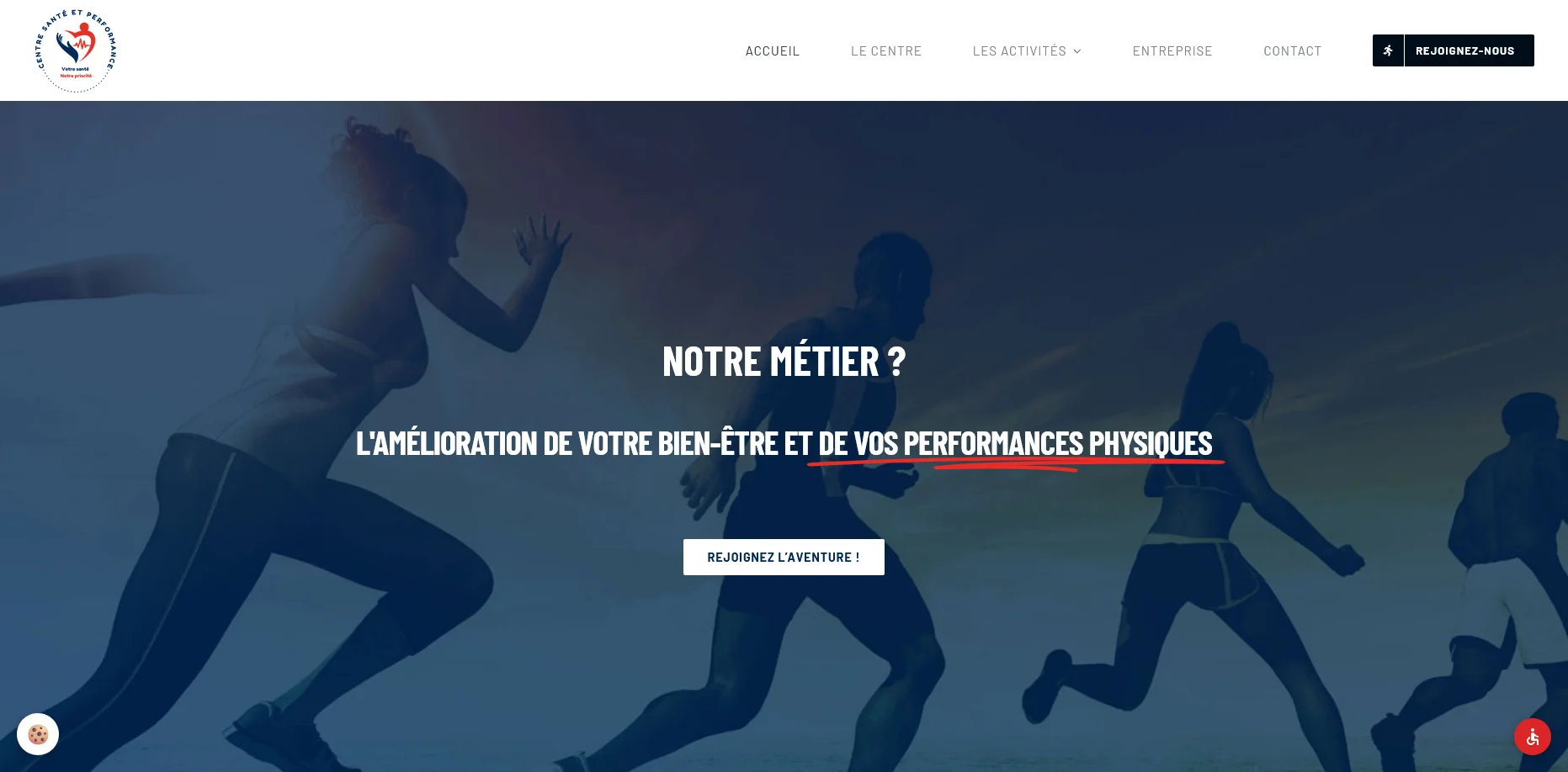 Création de site internet et référencement SEO pour Centre santé et performance par Sarthewebconsulting