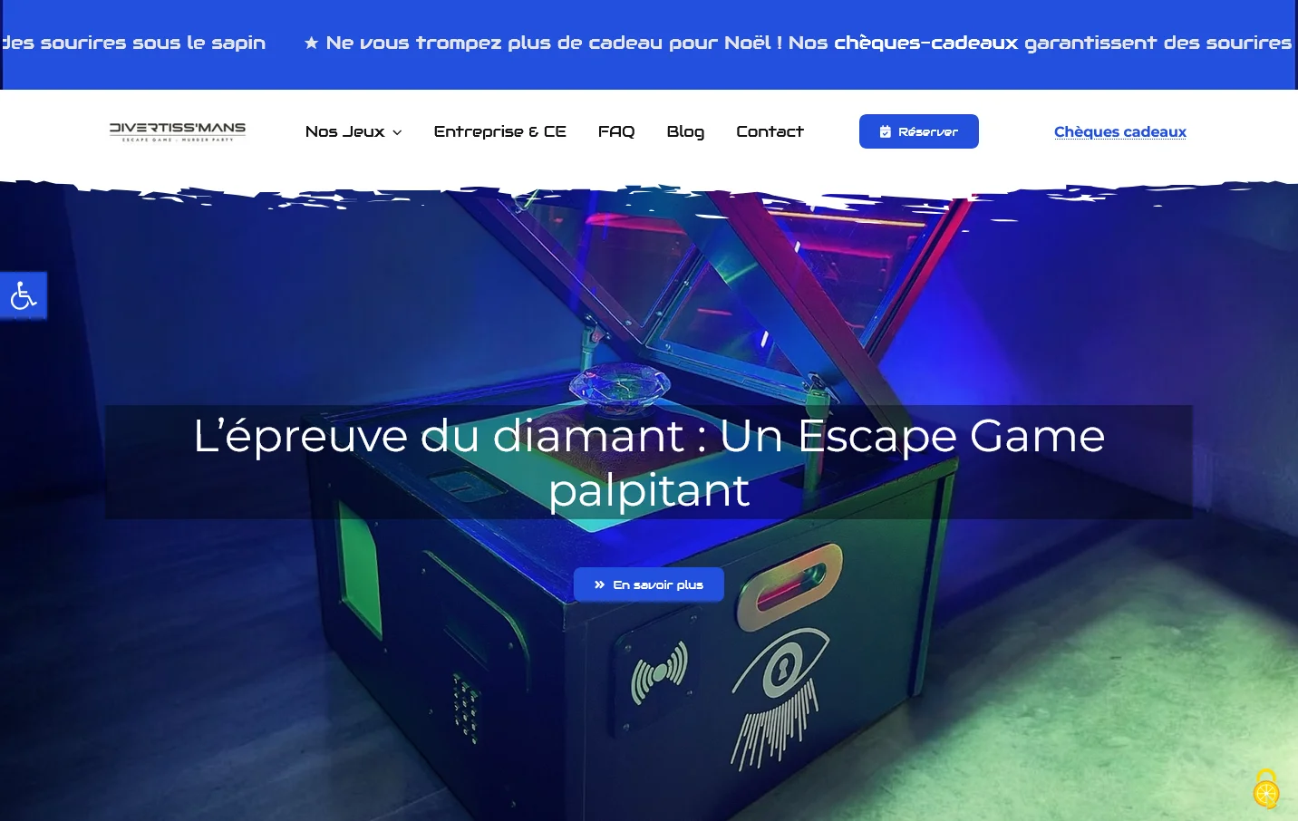 Création de site internet et référencement SEO pour Escape Games le Mans par Sarthewebconsulting