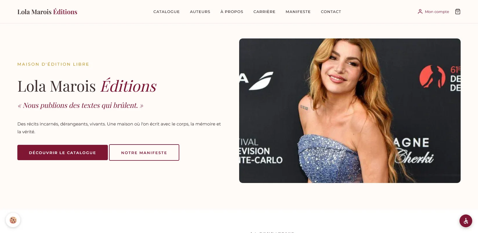 Création de site internet et référencement SEO pour Lola Marois par Sarthewebconsulting