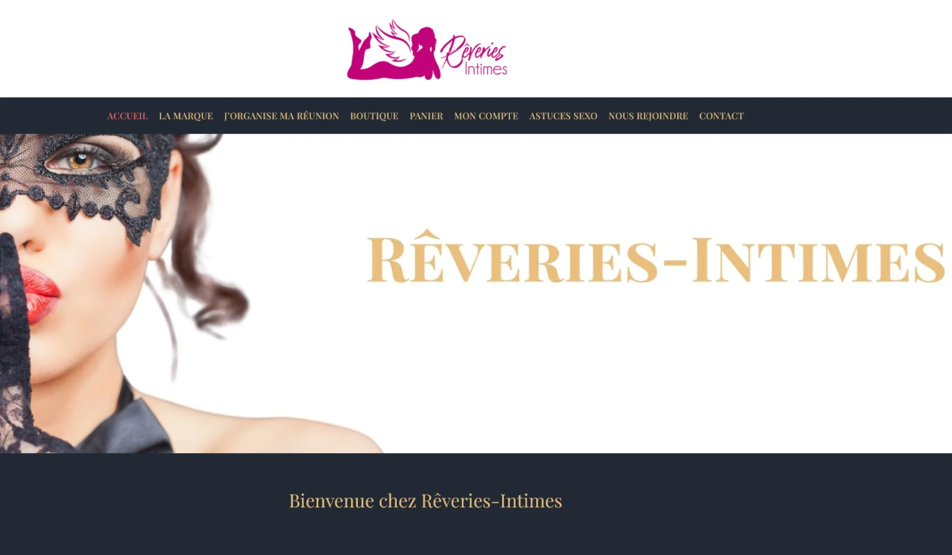 Création de site internet et référencement SEO pour Rêveries Intimes par Sarthewebconsulting