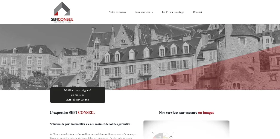 Création de site internet et référencement SEO pour SEFI Conseil par Sarthewebconsulting