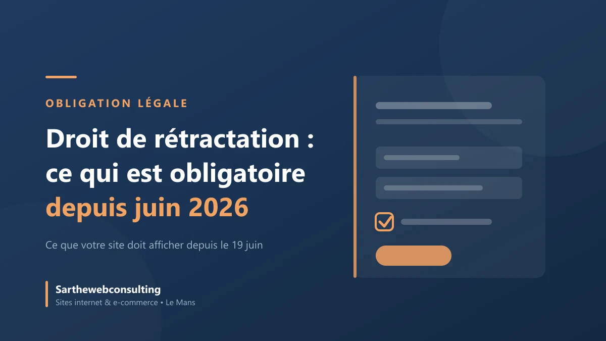Droit de rétractation : ce qui est obligatoire depuis juin 2026